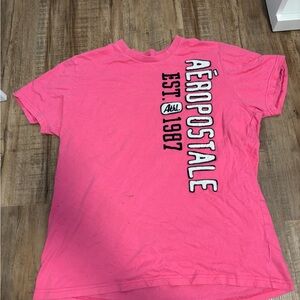 Aeropostale Hot Pink Logo Tee